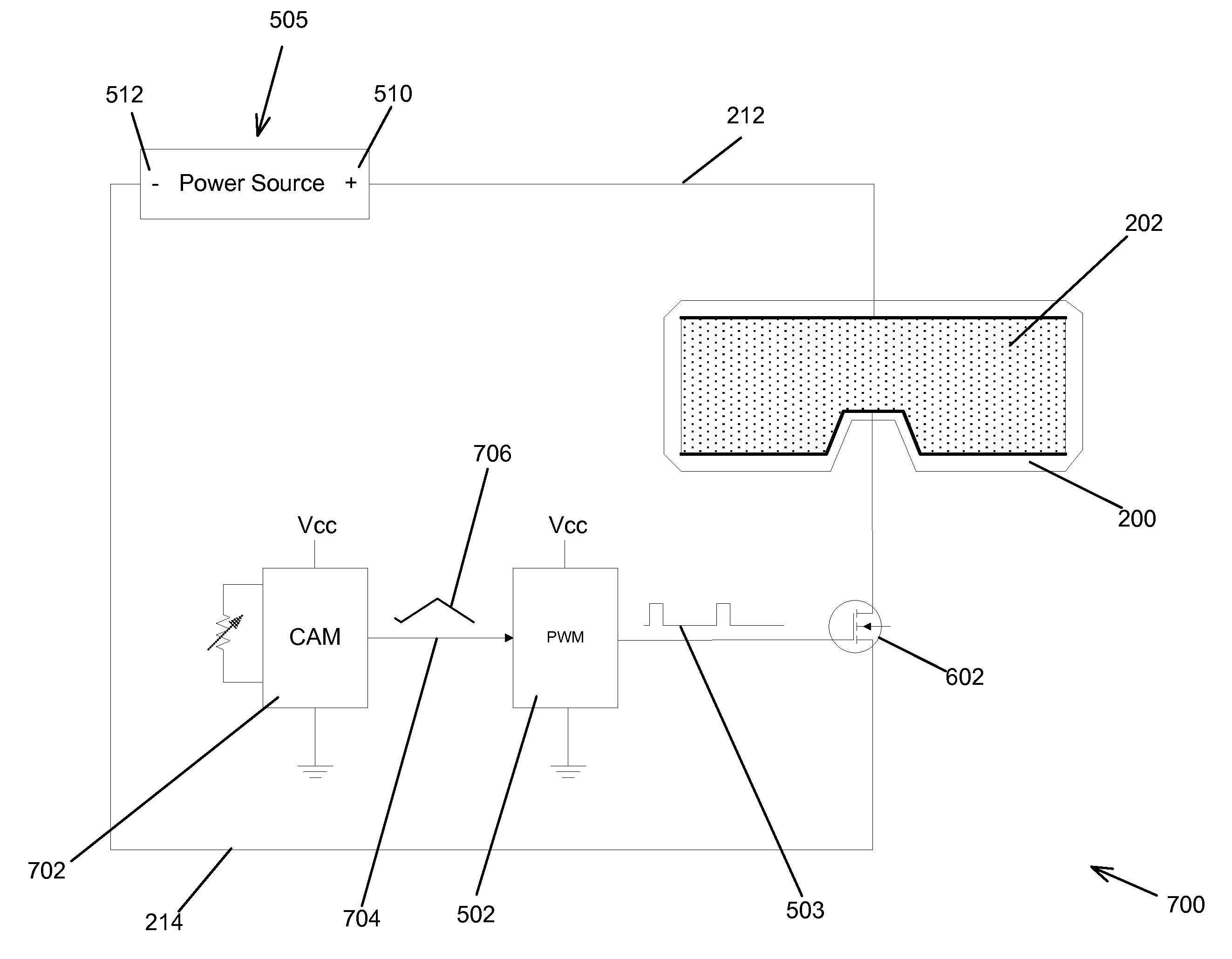 Battery compensation system using pwm