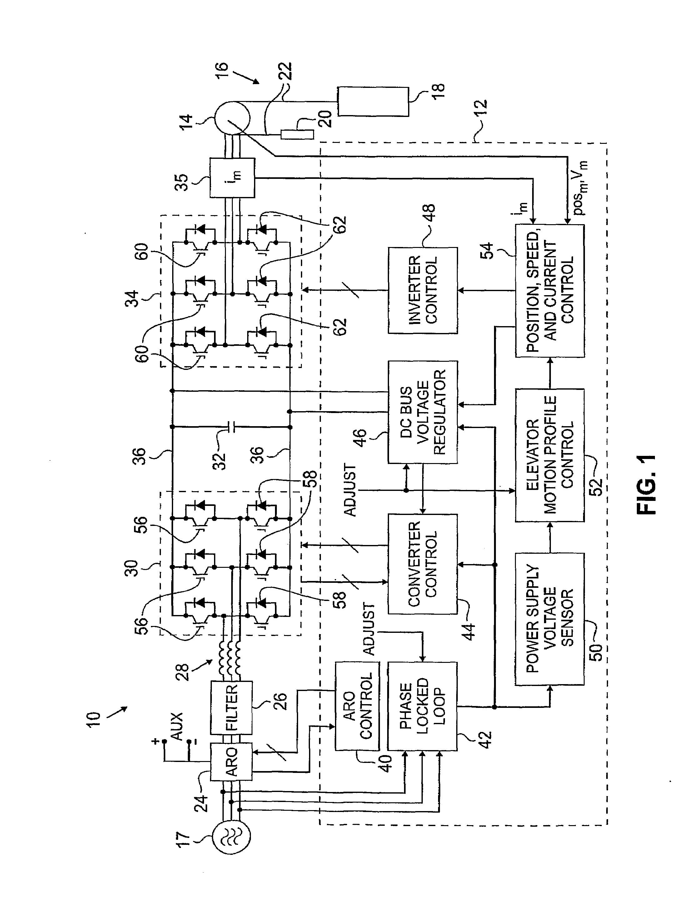 Automatic rescue operation for a regenerative drive system