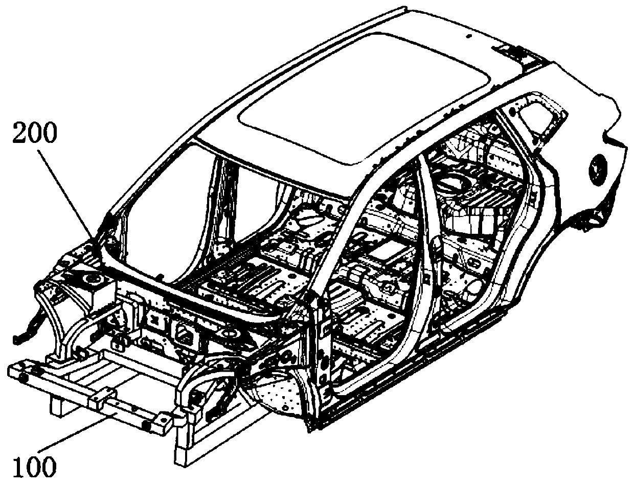 Vehicle front end structure and manufacturing method thereof