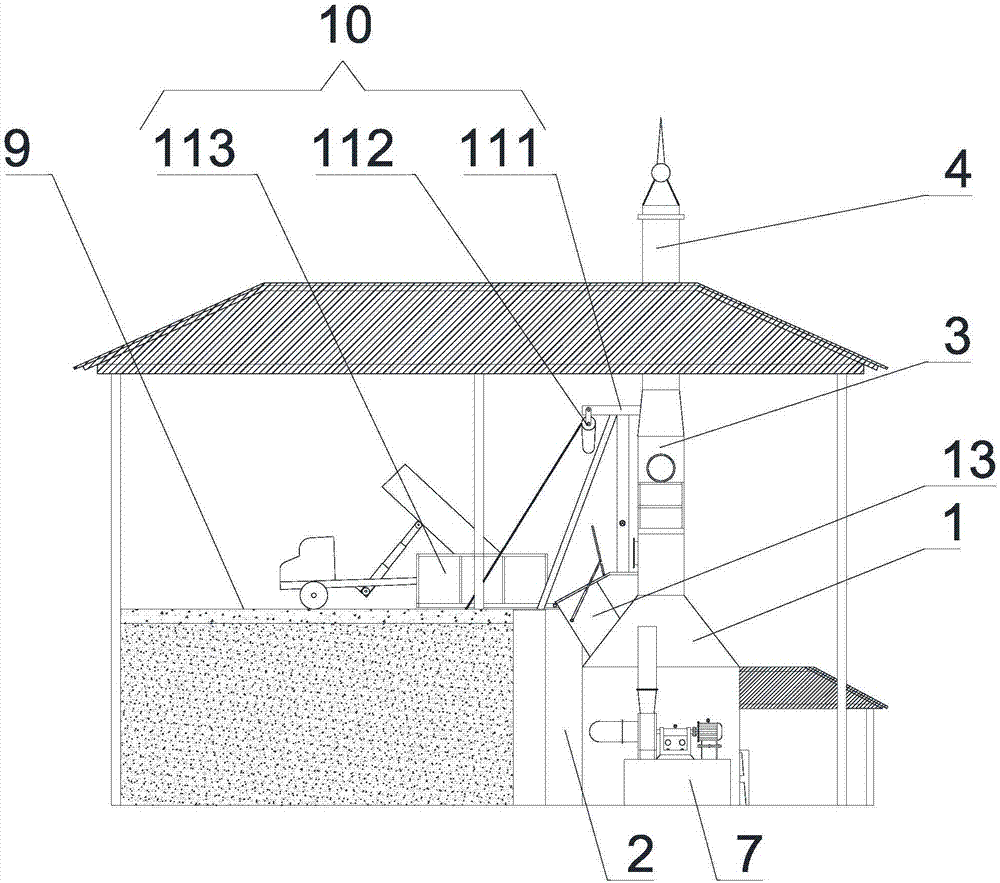 Waste high-temperature cracking furnace