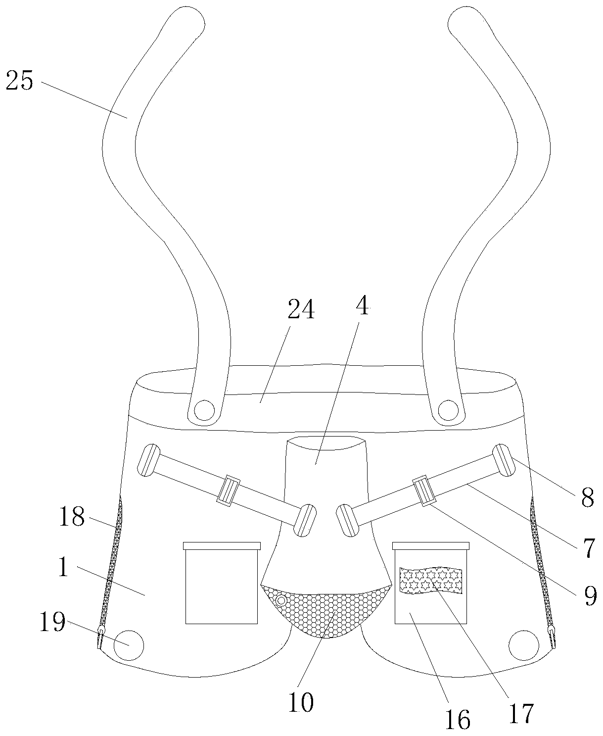 Novel inflatable type adjustable scrotal support pants