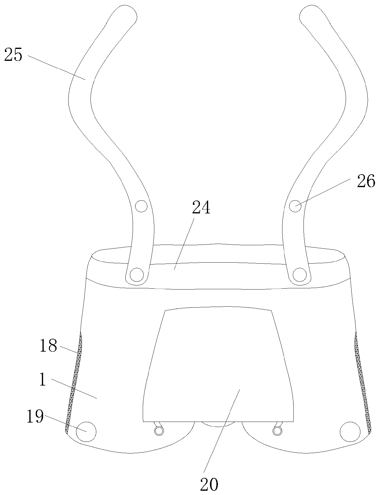 Novel inflatable type adjustable scrotal support pants