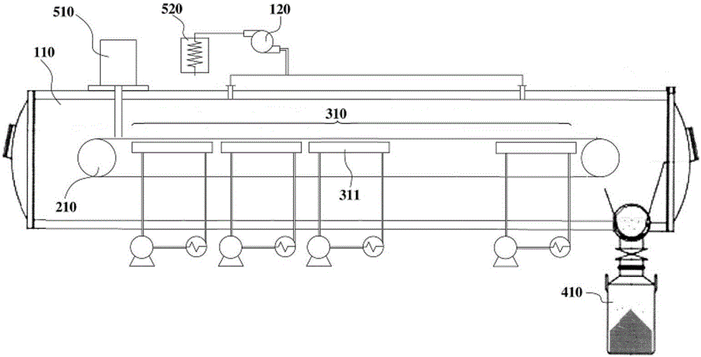 Solvent separating device for closed isocyanate crystal and preparation method of closed isocyanate crystal