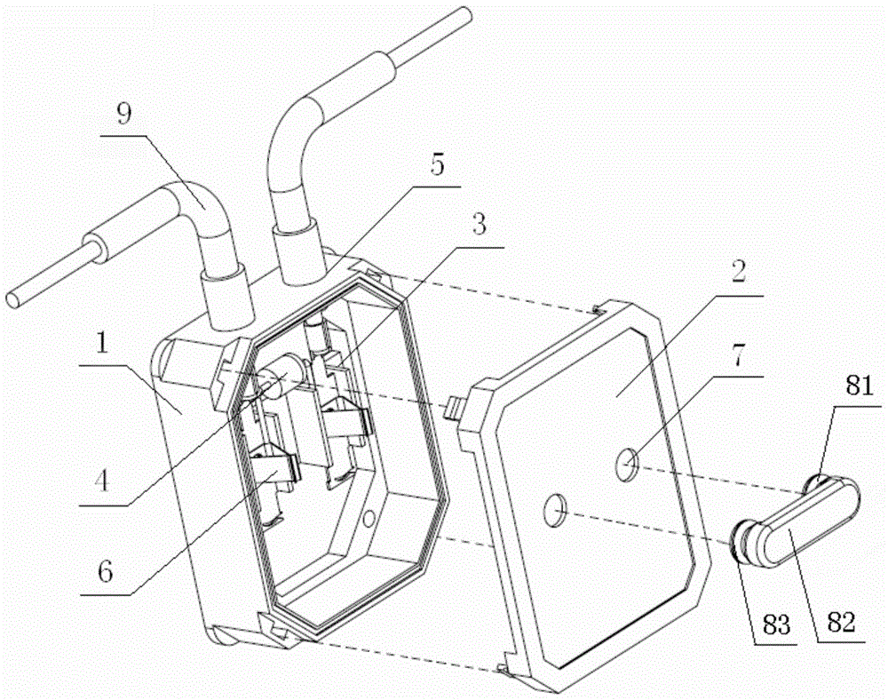 A photovoltaic junction box with a detection hole