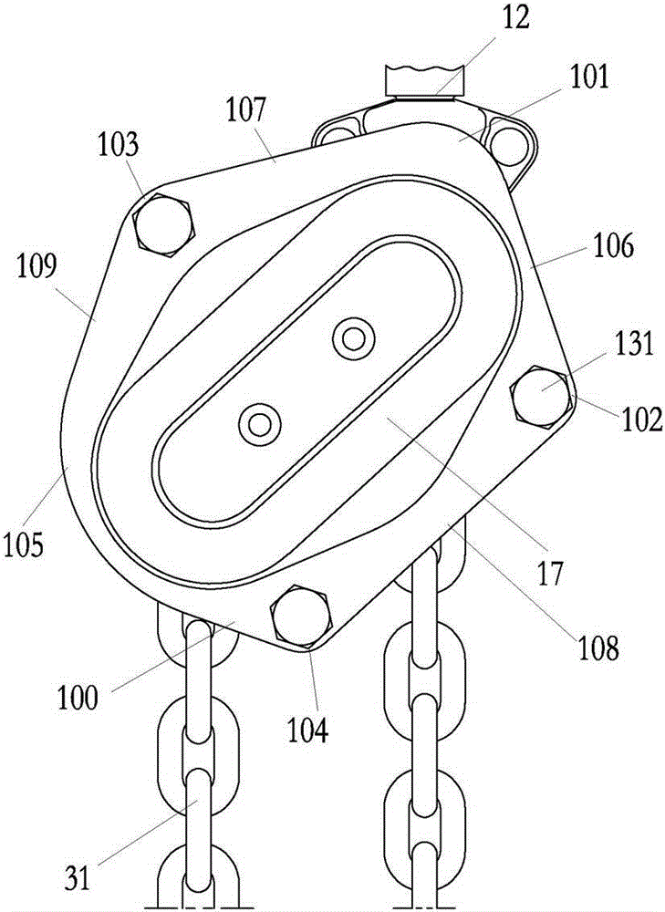 Novel lever block structure