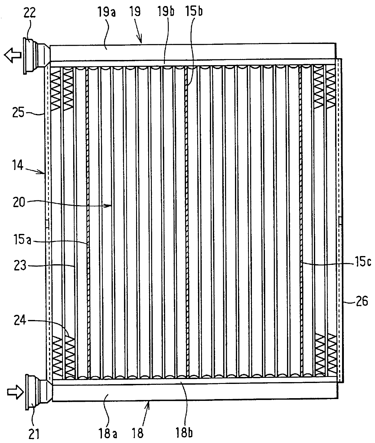 Vehicle air-conditioning system with heat exchanger having integrated electric heaters and temperature control system