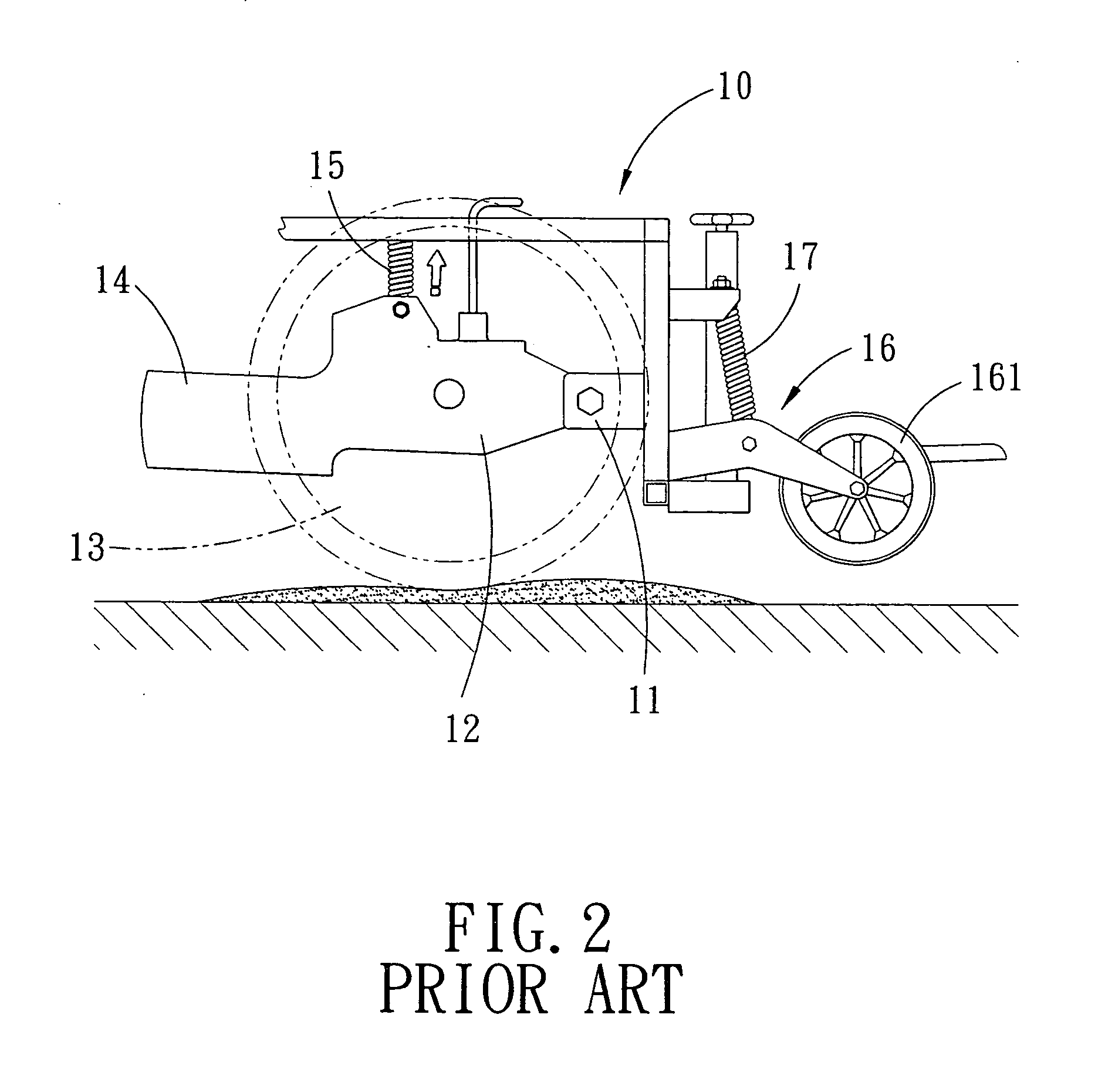 Suspension structure for an electric wheelchair