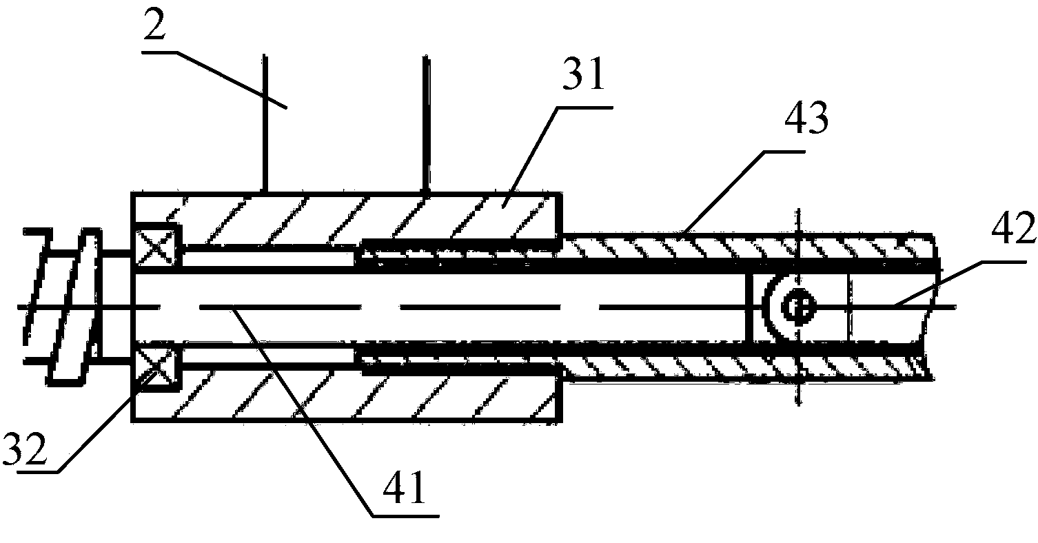 Blast furnace material level measuring device