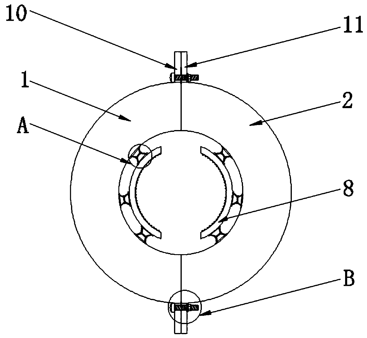 Cement pile stabilizing device for construction field