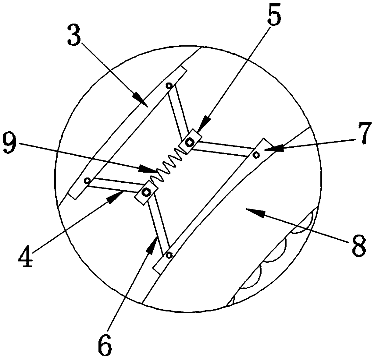 Cement pile stabilizing device for construction field