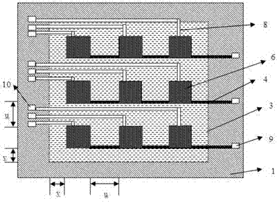 Non-refrigerating film infrared focal plane array detector structure and production method thereof