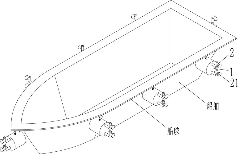 System and method for improving stability of port ship based on coupling of wave diaphragm device and waves