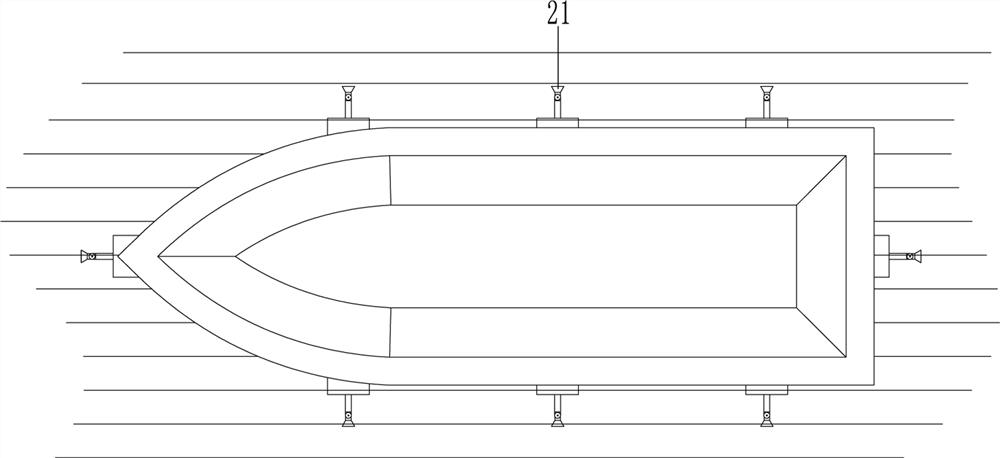 System and method for improving stability of port ship based on coupling of wave diaphragm device and waves