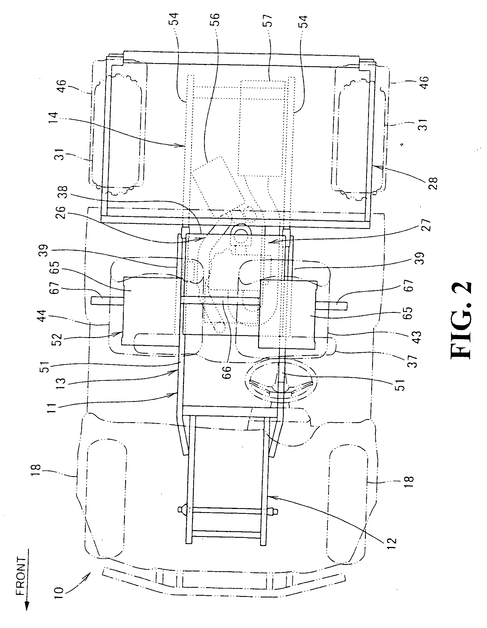 Air cleaner device in vehicle