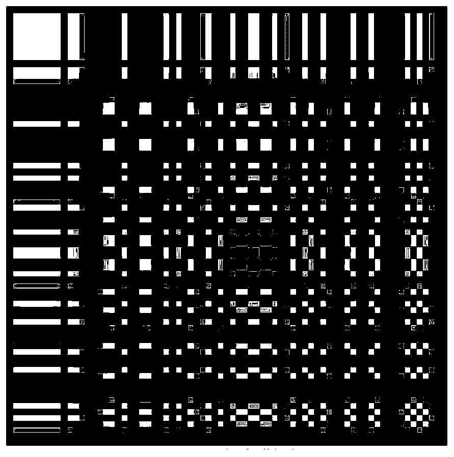 Collected footprint pressing method based on morphological component analysis