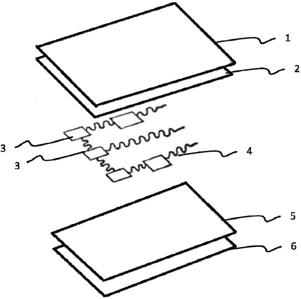 Flexible and extendable electronic device based on biocompatible films and manufacturing method