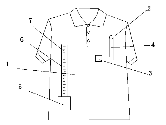 Double-layer anti-radiation fabric garment convenient for use of mobile phone