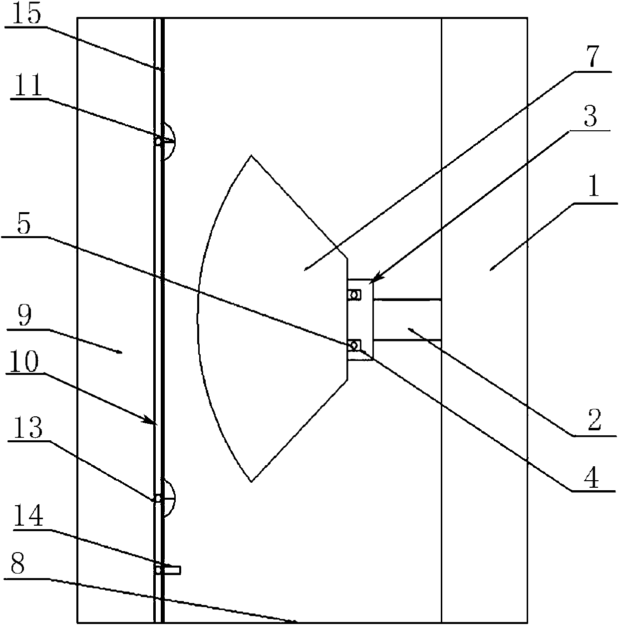 Vertical metal corrugated pipe bending test device