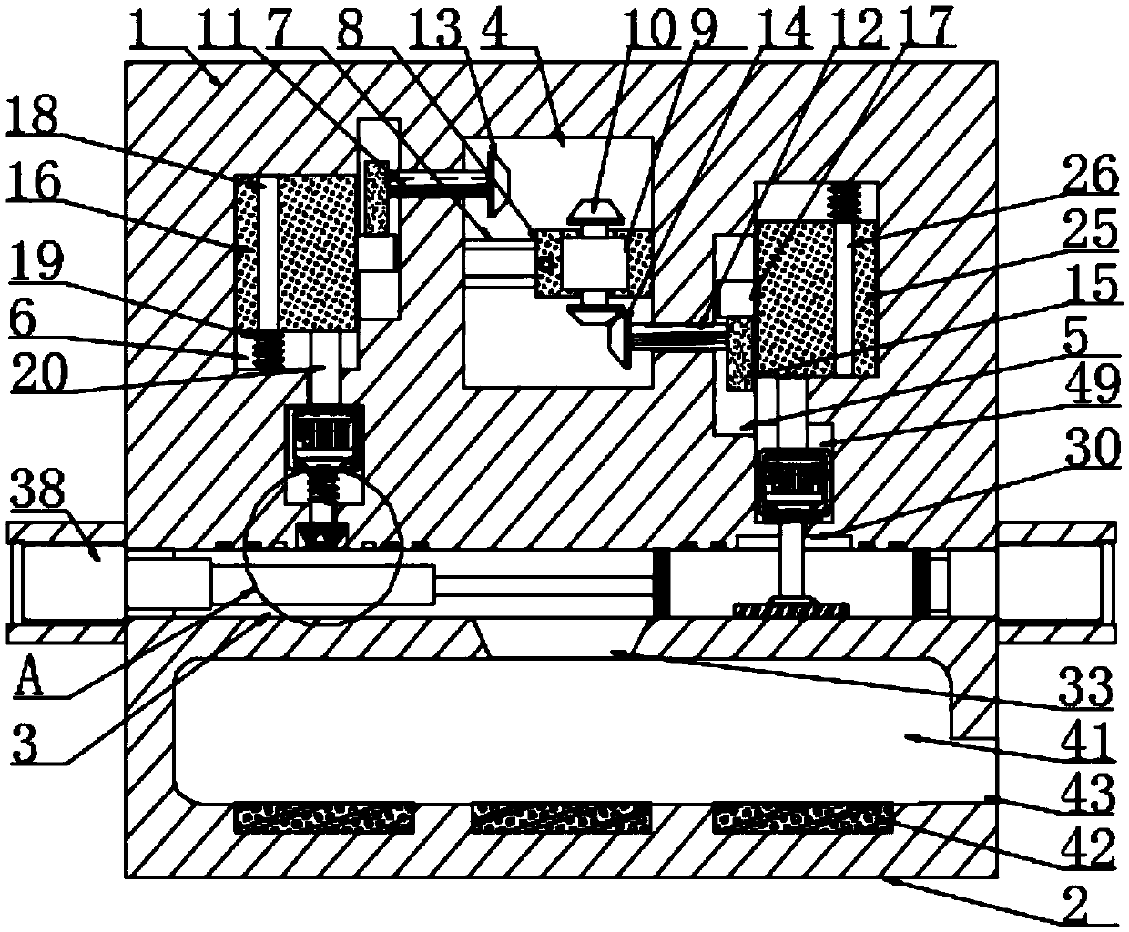 Activated carbon pressing device