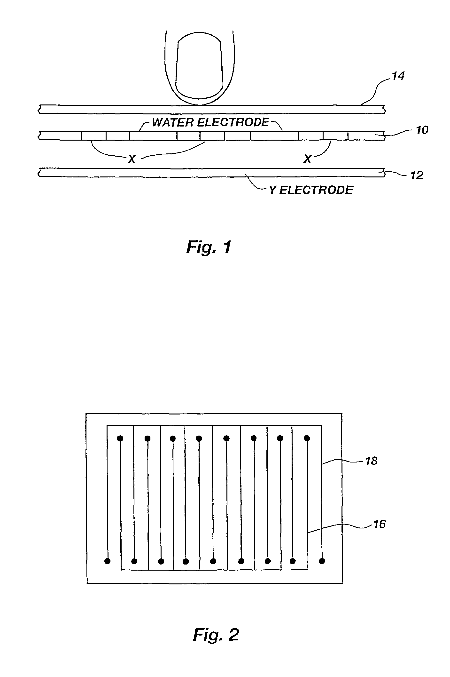 Touchpad having increased noise rejection, decreased moisture sensitivity, and improved tracking