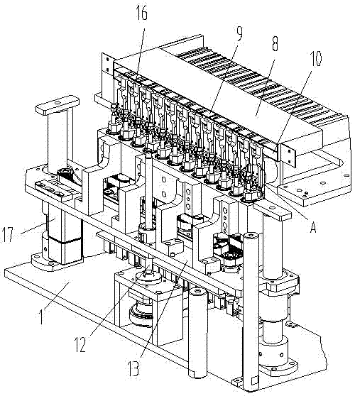 Electrical inductance winding machine convenient for plugging wire