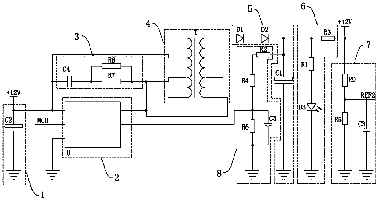 On-line IT system direct-current radio insulation detection device