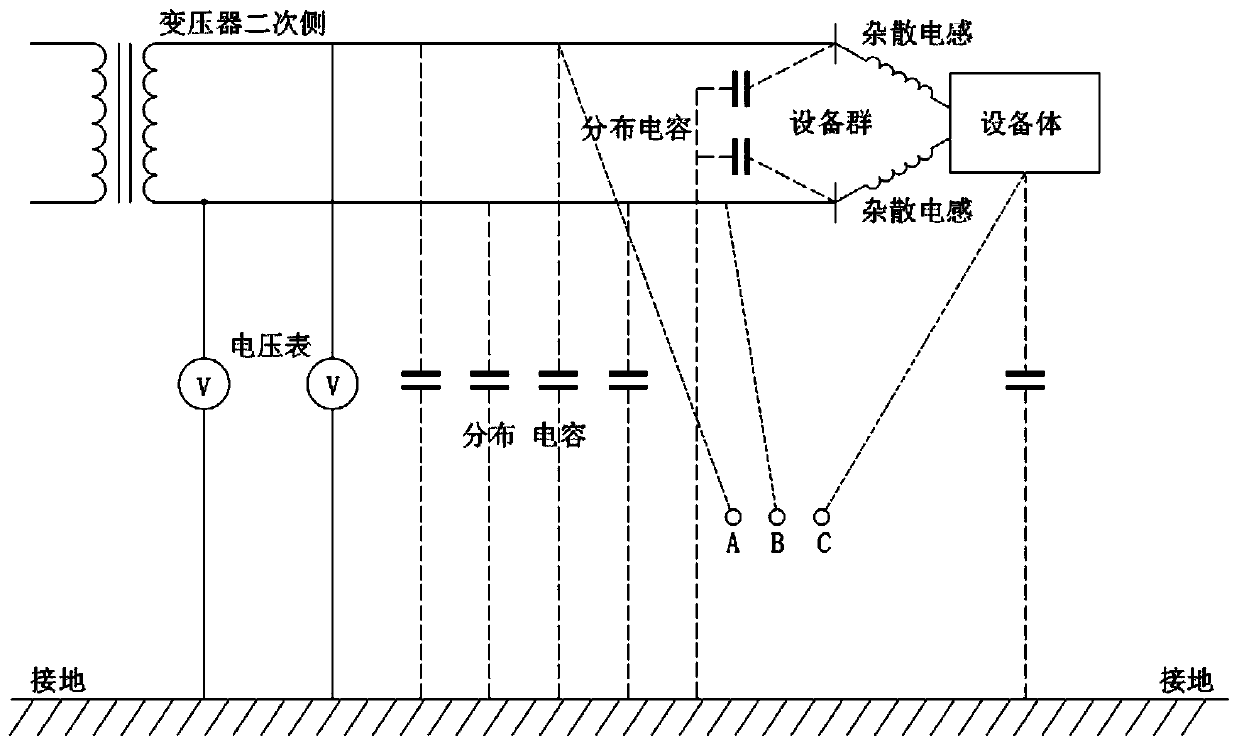 On-line IT system direct-current radio insulation detection device