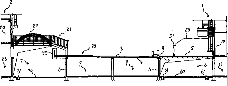 Method for fully utilizing space among buildings and building structure thereof