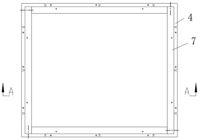 Screen lighting device and test equipment