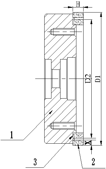 Grinding wheel applied to liquid crystal glass chamfering and manufacturing method thereof