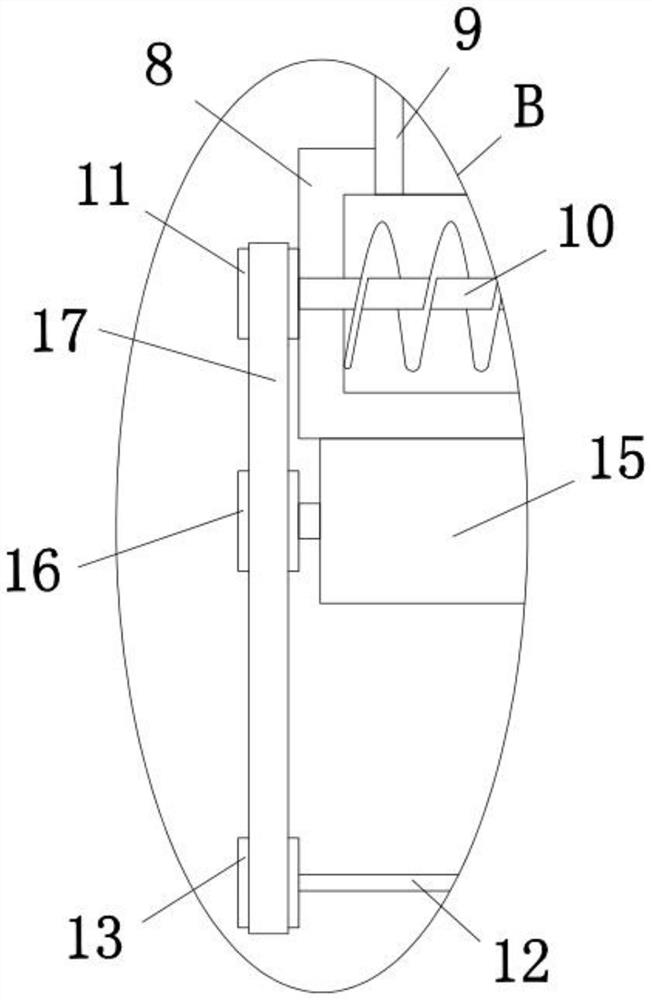 Low-noise material stirring device for new material research and development and using method thereof