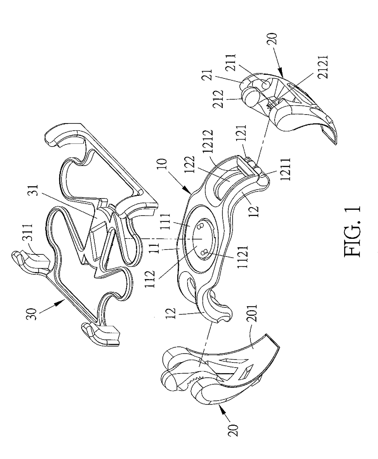 Carrying device for belongings