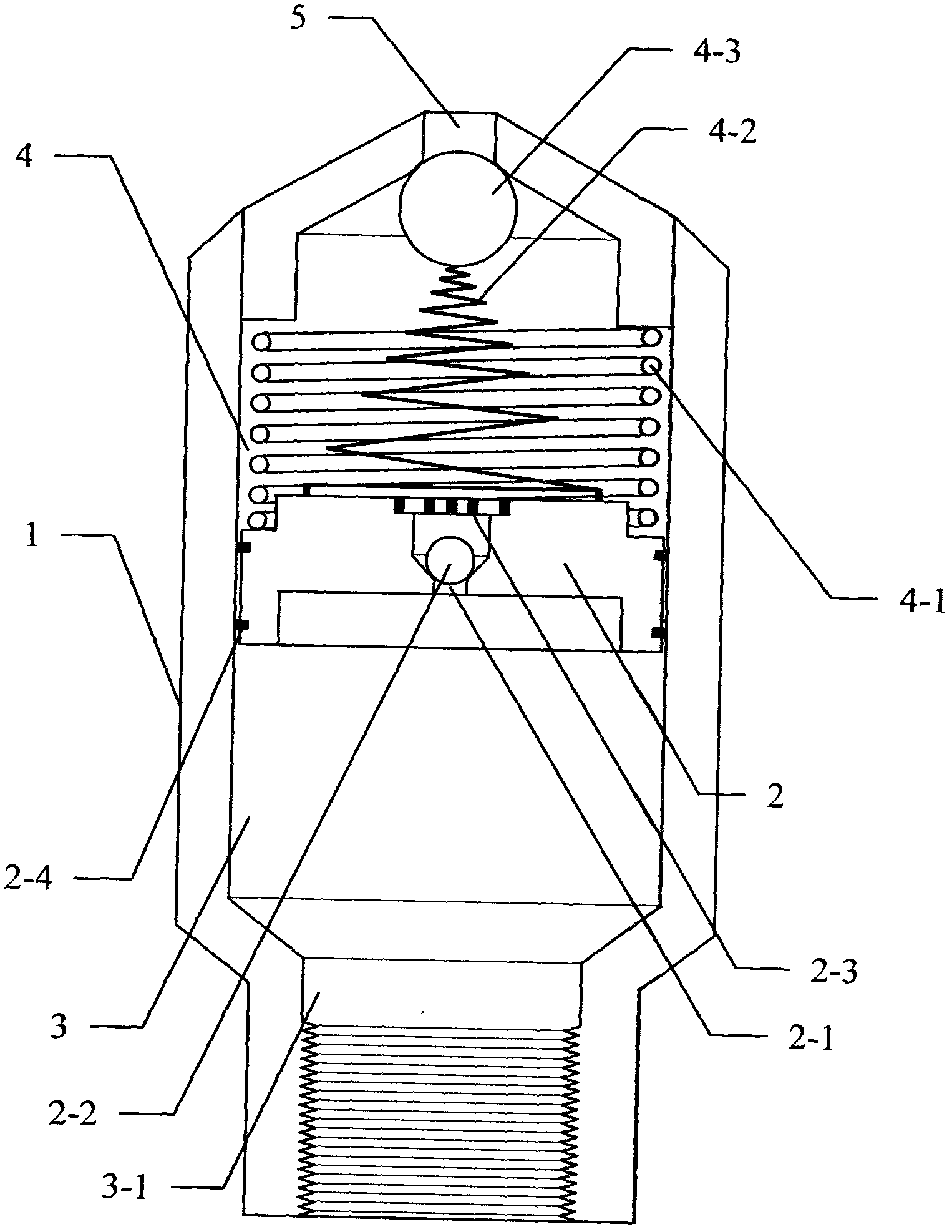 Fluid pulse spraying device