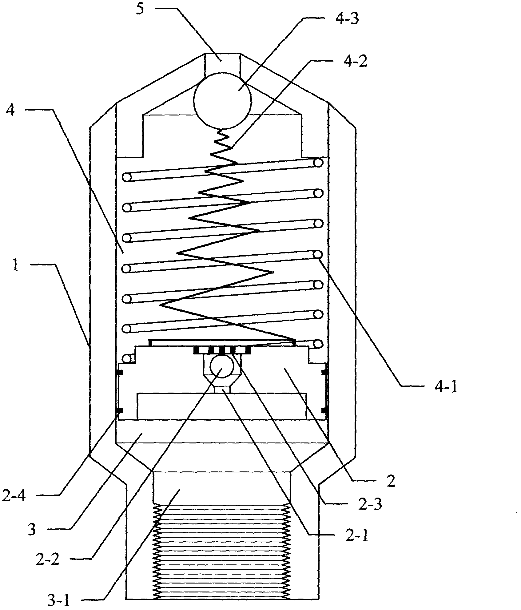 Fluid pulse spraying device