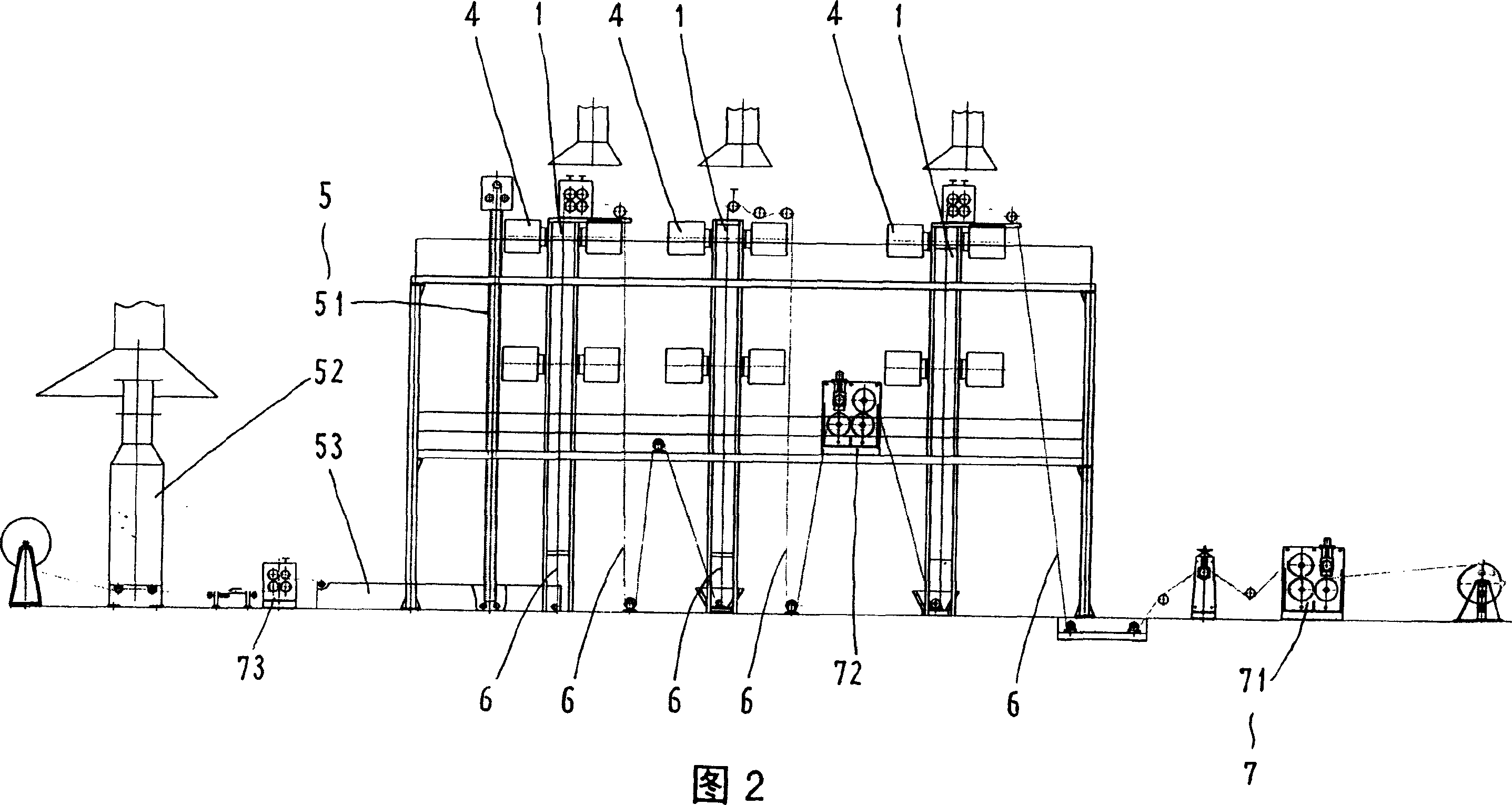 Plasticizing system of conveying belt production line