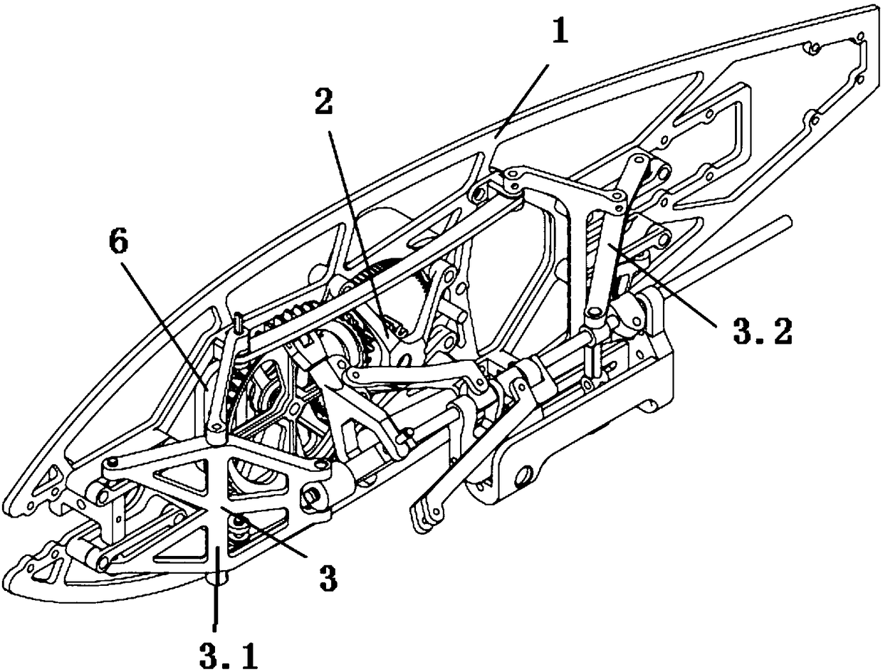 Bionic three-dimensional flapping wing aircraft based on cross axis hinge and driving method thereof