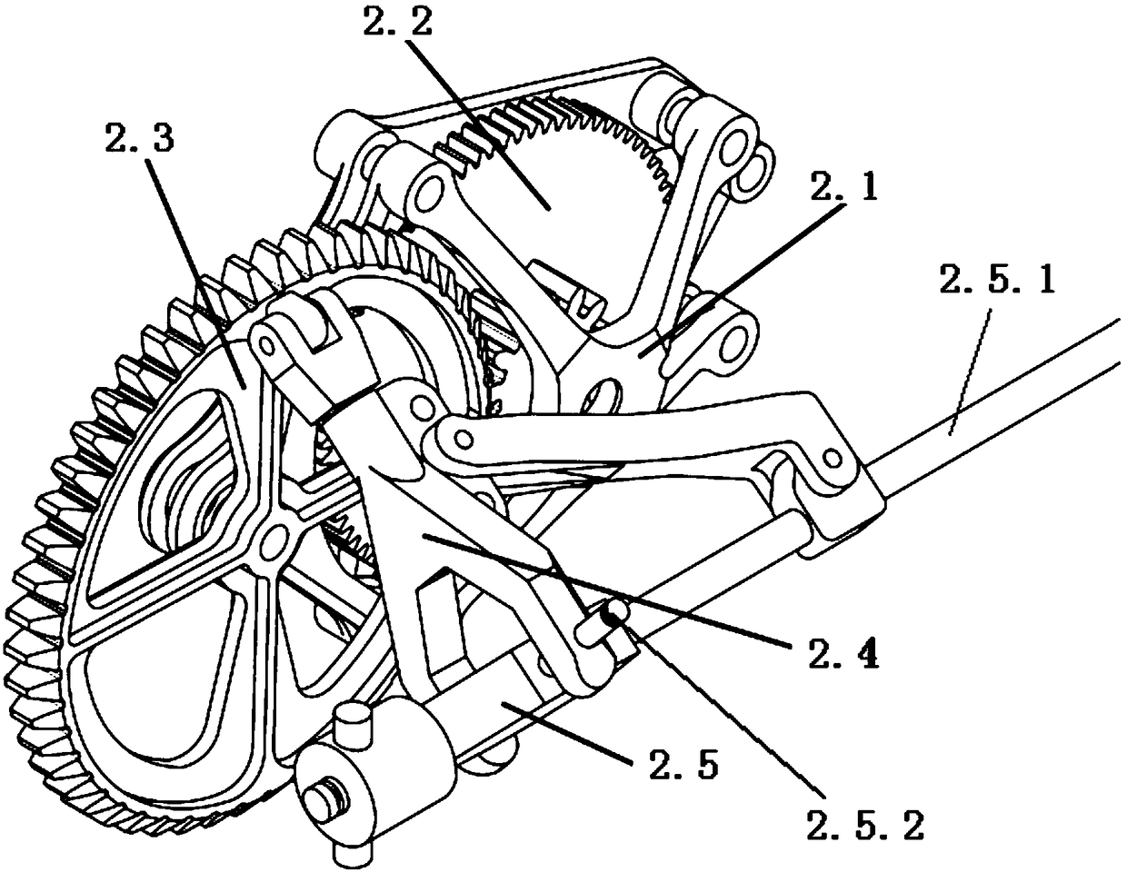 Bionic three-dimensional flapping wing aircraft based on cross axis hinge and driving method thereof