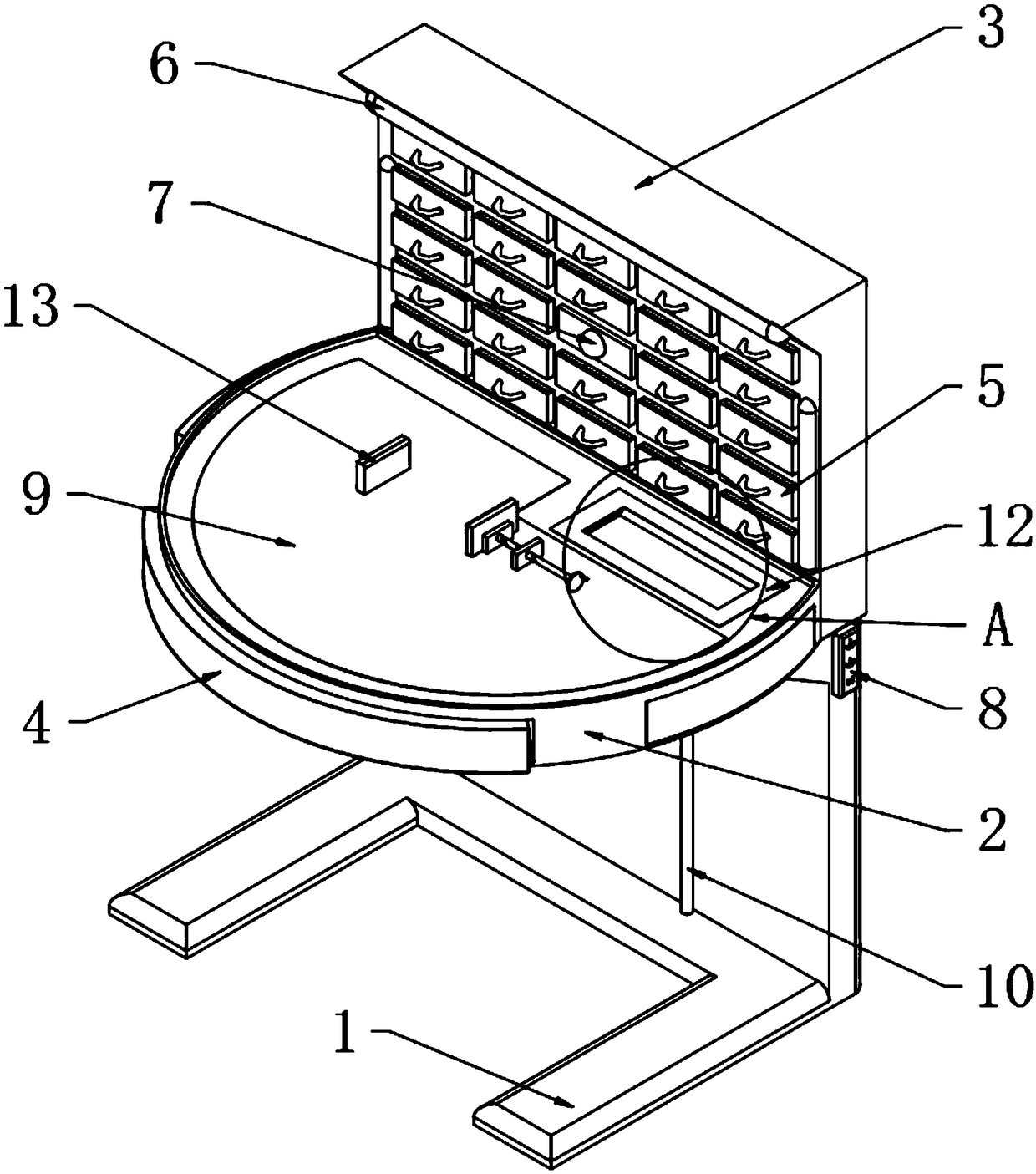 Operating table for electronic product maintenance