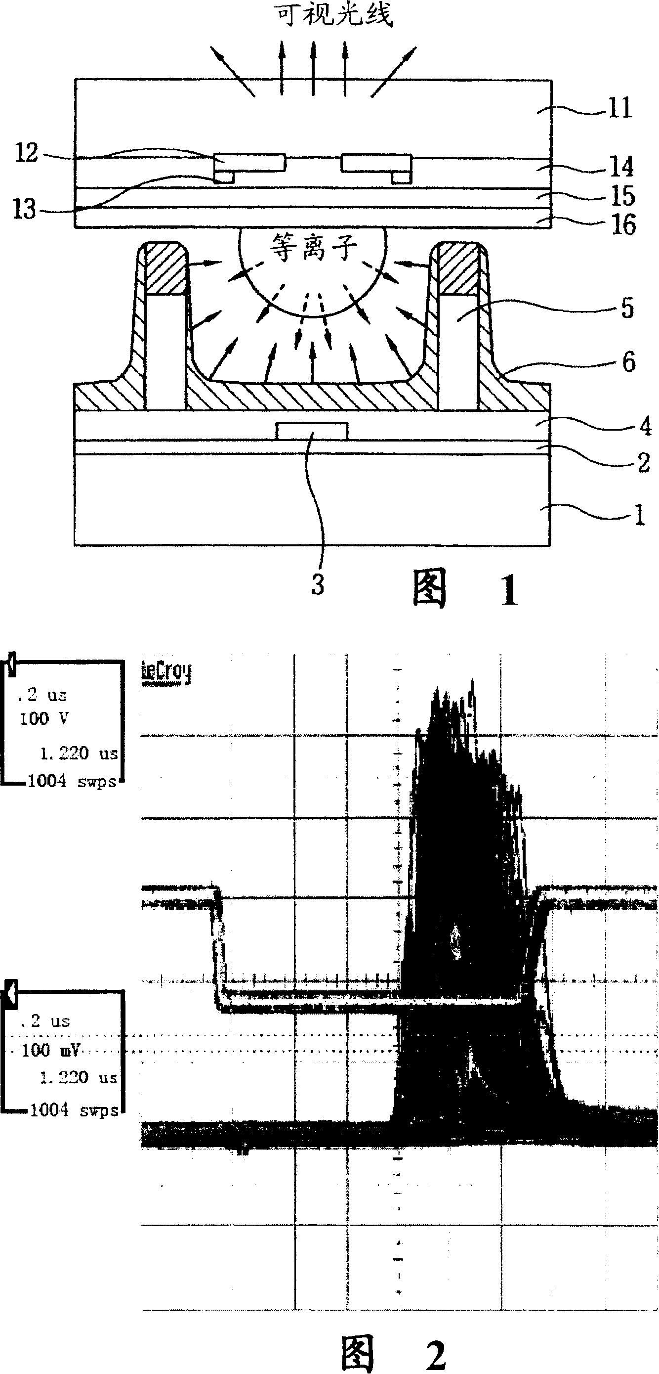 Jitter compensation plasma display