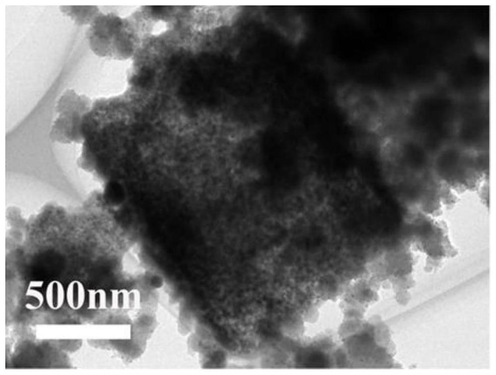 Tin-manganese stannate-nitrogen carbon composite material with hollow cubic structure as well as preparation method and application thereof