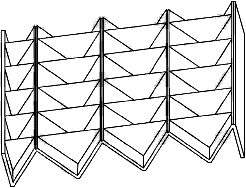 Composite material sandwich plate for floating body structure and floating body