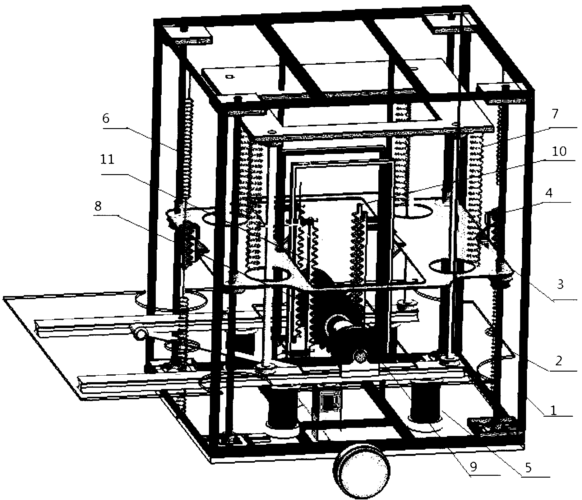 Method and device for improving automobile kinetic energy generating efficiency