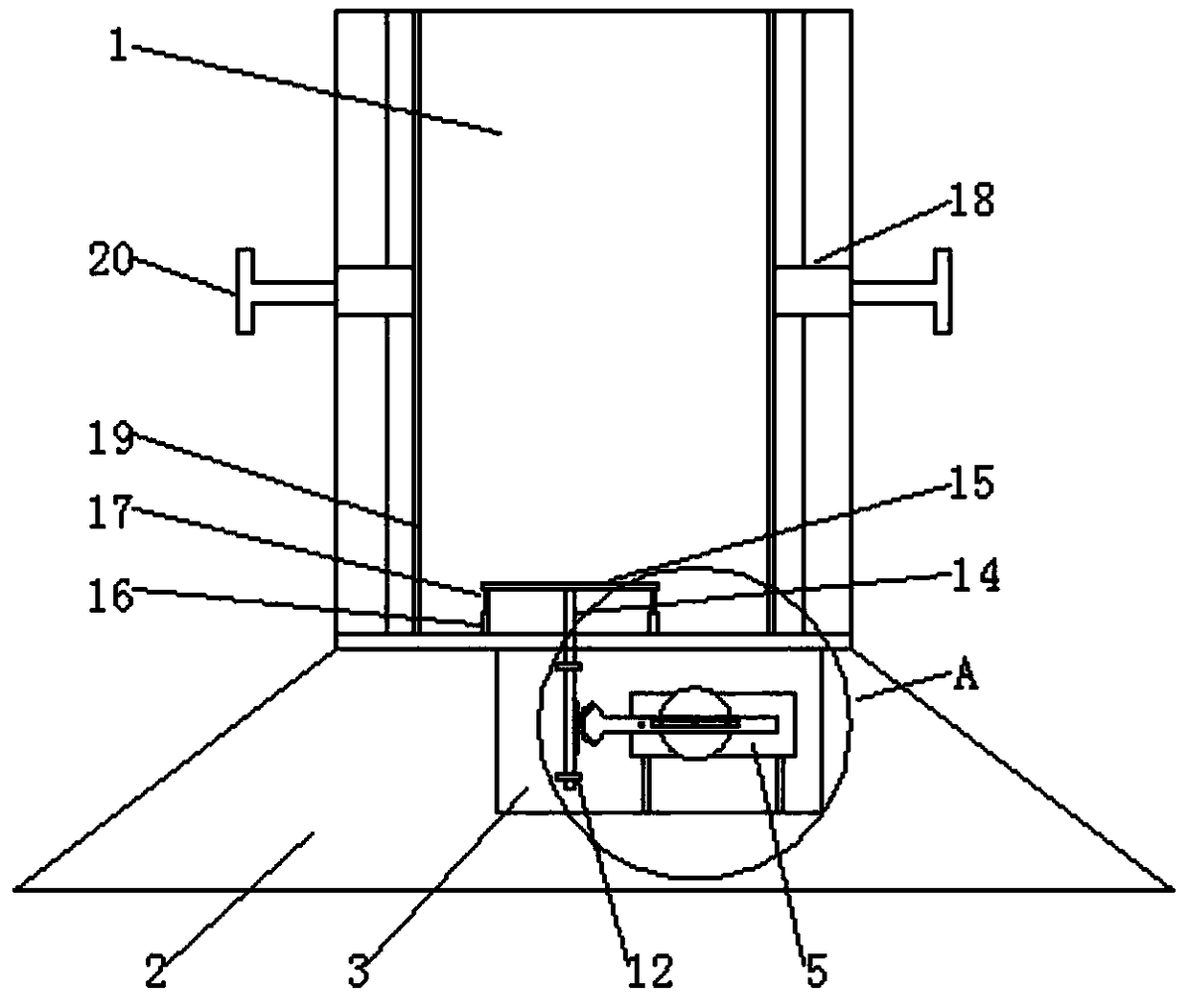 Multifunctional water cup fixing device