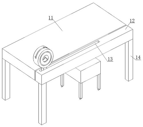 Pre-positioning device for ultrasonic detection and implementation method thereof