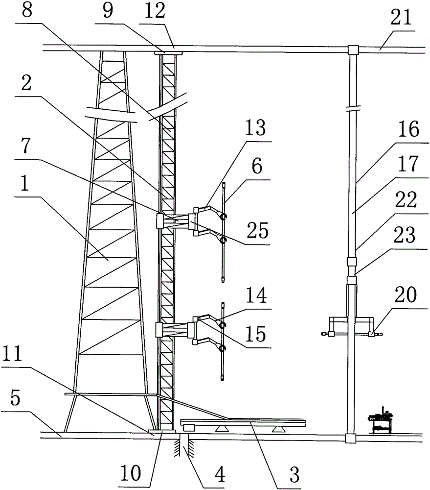 Offshore drilling platform automatic piping system