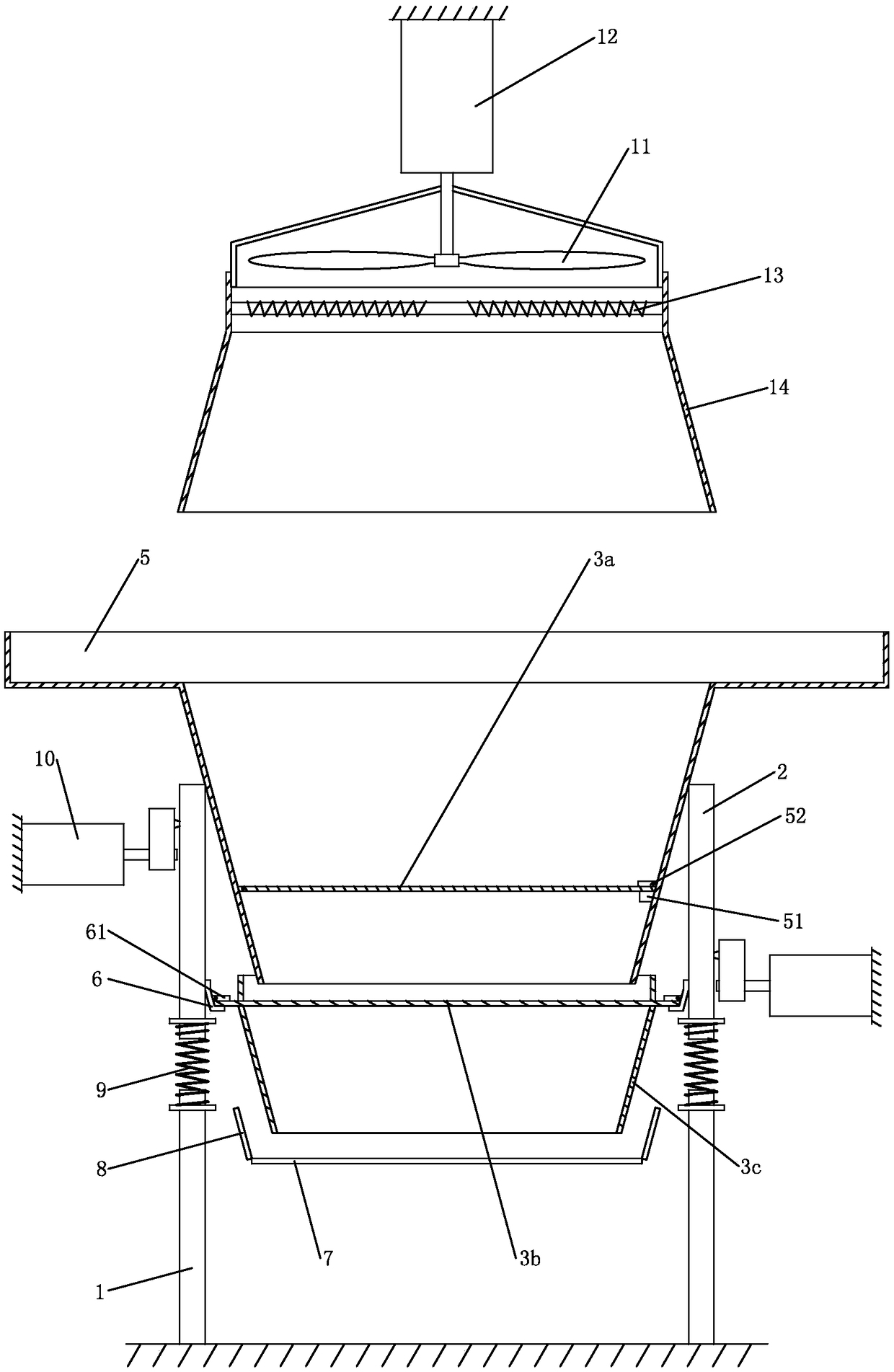 Vibrating screen with high screening efficiency