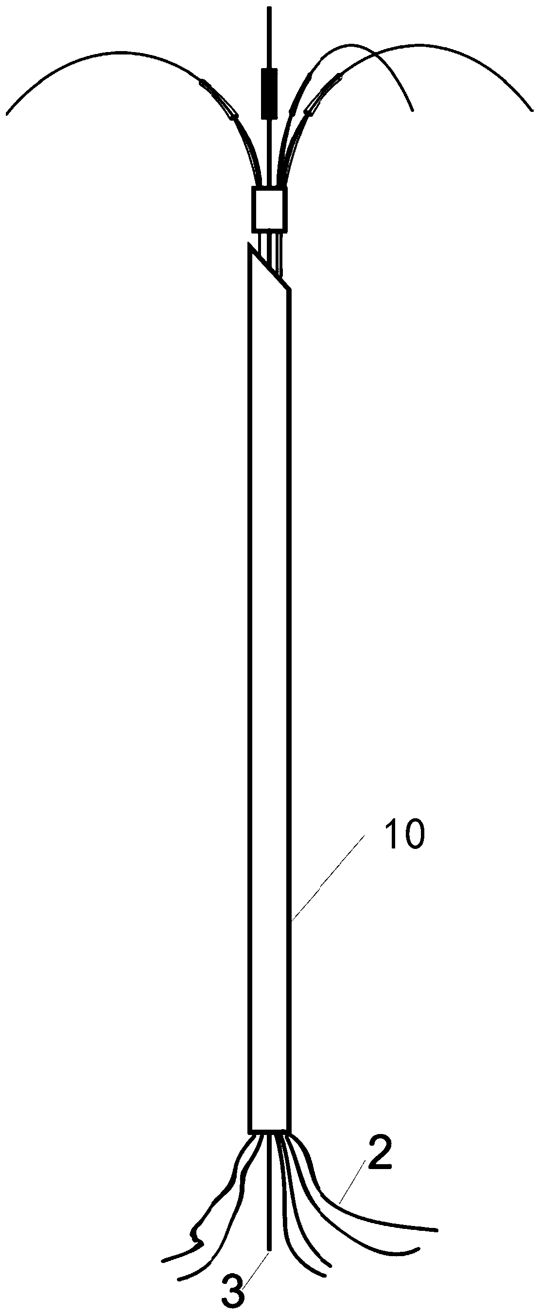 Multi-jaw active conformal ablation needle with function of magnetic control