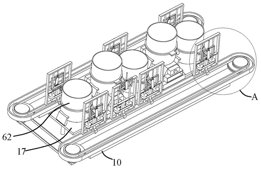 Combined tea leaf stir-frying equipment