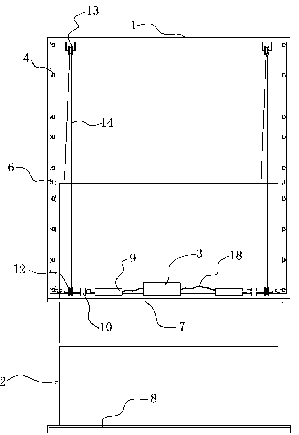 Doorless electric storage cabinet