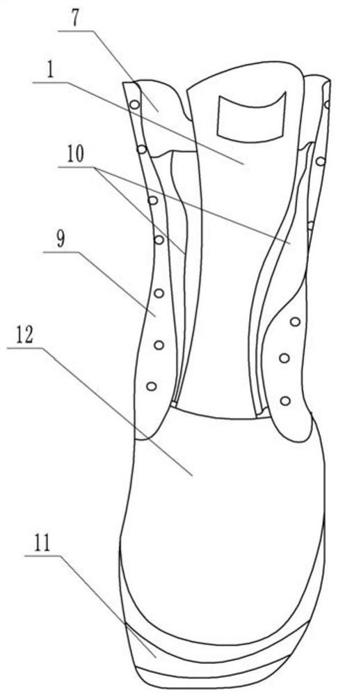 A kind of rescue shoe with multifunctional protective function